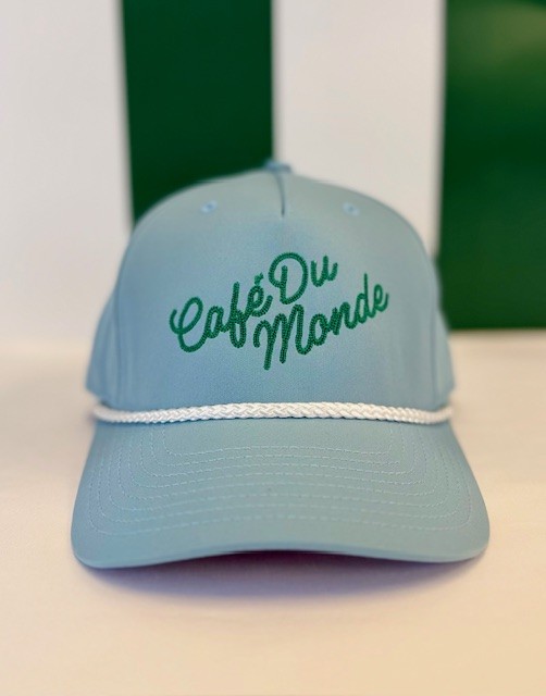 Script Chain Stitch & White Rope Cap