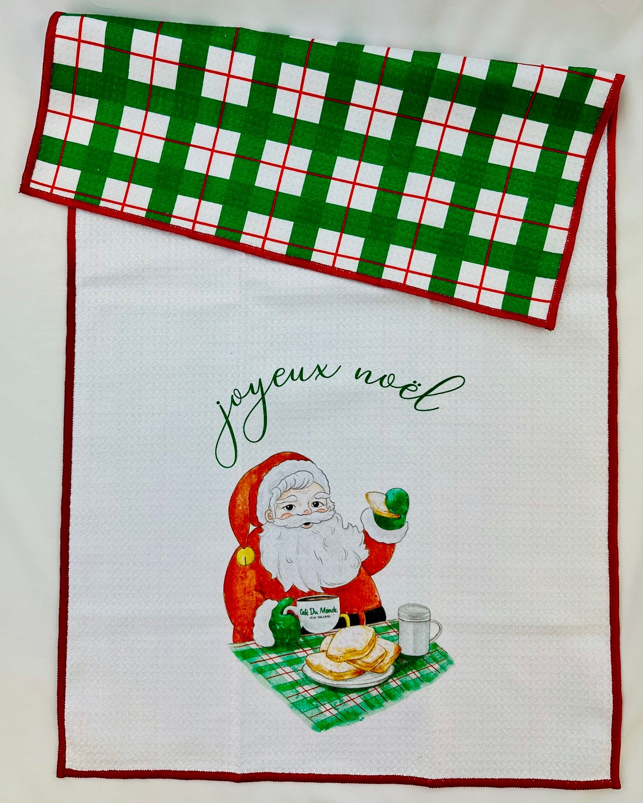 Joyeaux Noel Santa Kitchen Towel - Image 2