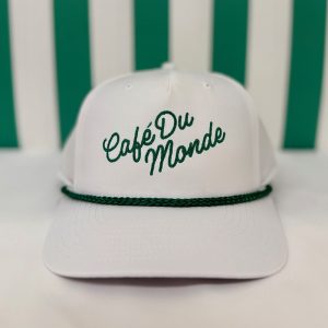Script Chain Stitch & Green Rope Cap