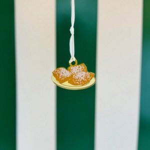 Enamel Plate of Beignets Ornament